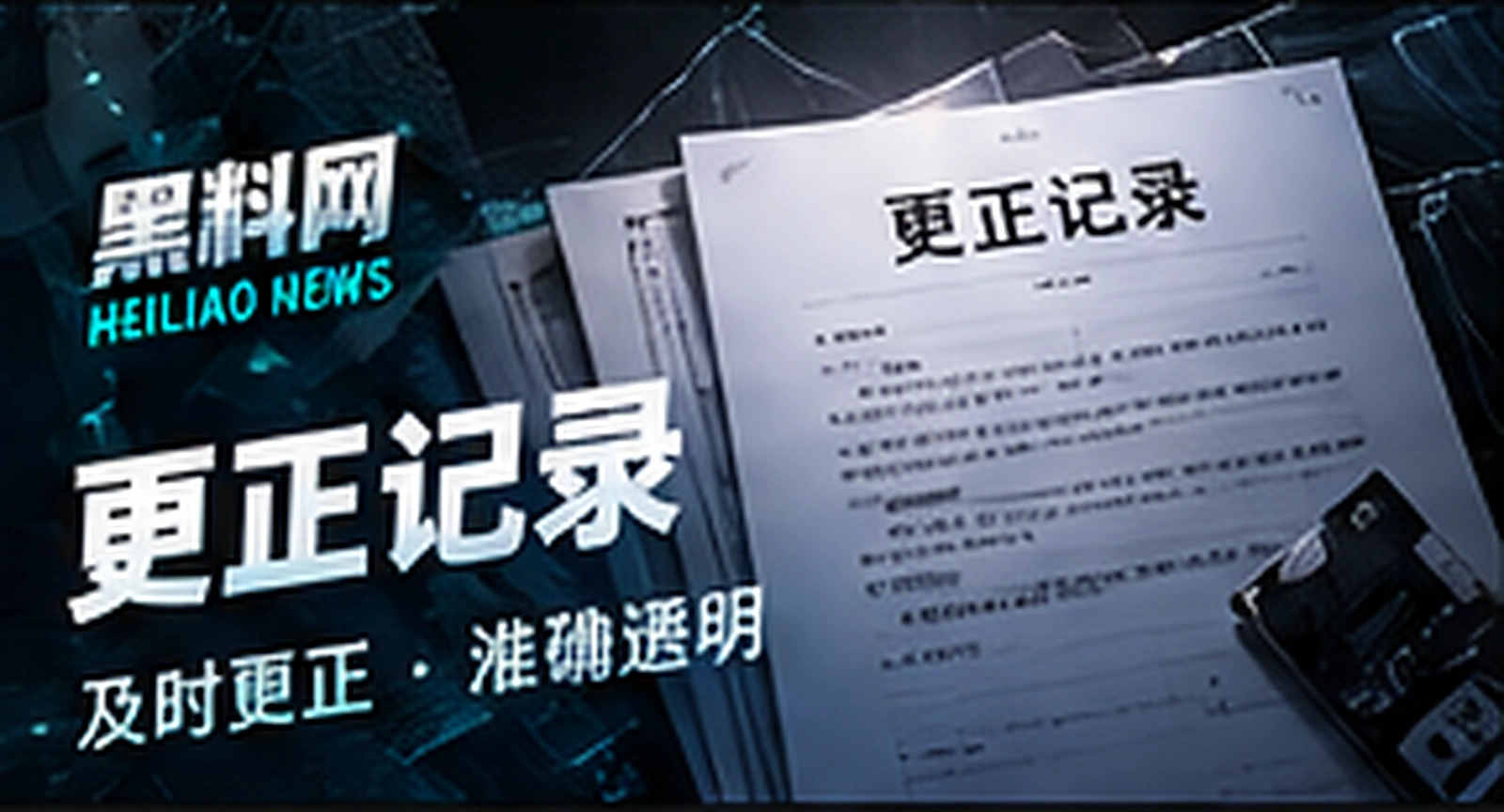更正记录编辑概念插画(概念配图)